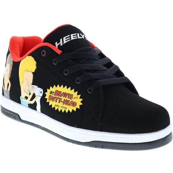 NIB HEELYS SPLIT BEAVIS & BUTTHEAD DO HEELYS CONVERTIBLE SKATE SHOE / DEADSTOCK! - Picture 10 of 15